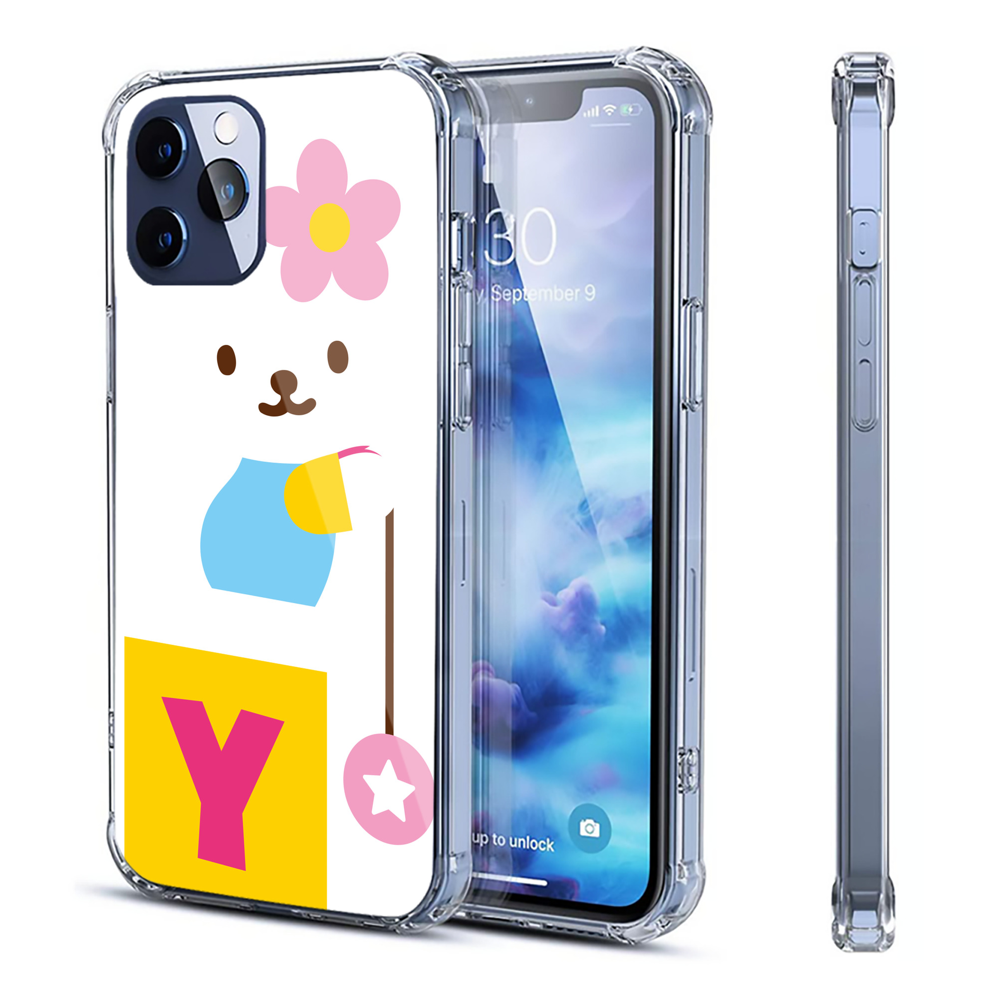 （画像用） Hello Kitty ハローキティ 【iPhone 12シリーズ対応】透明スマホケース（クリアソフトケース）